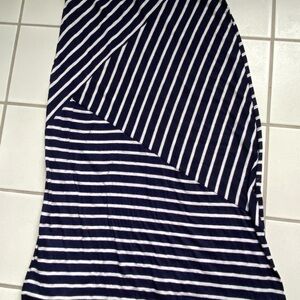 Striped Navy/White Stripes Women's Skirt or dress. Sz M